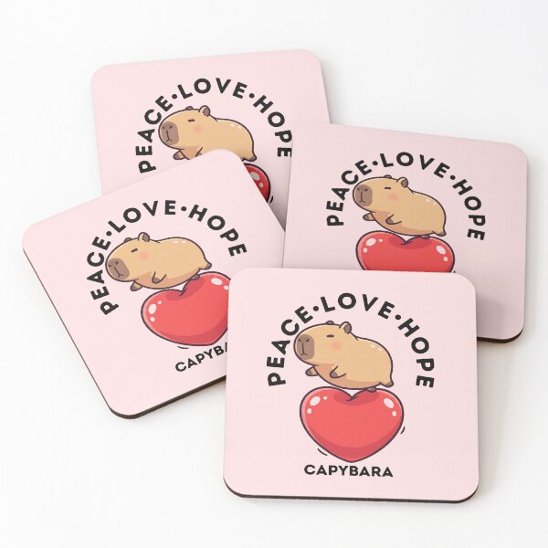 Item preview, Peace, Love , Hope, Capybara designed and sold by The magic  Yellow bus.