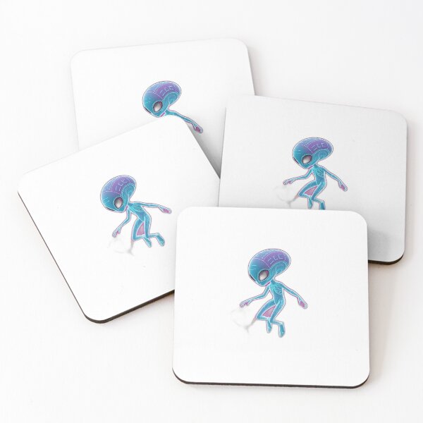 Item preview, Neon Alien in Ethereal Landscape designed and sold by sharon1210.