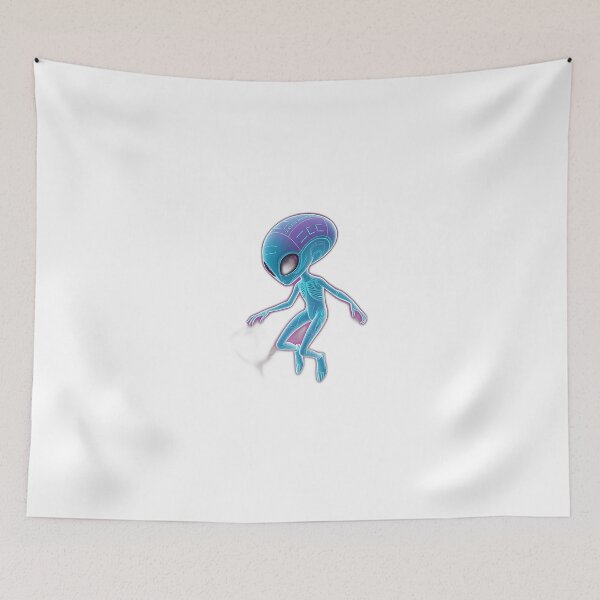 Item preview, Neon Alien in Ethereal Landscape designed and sold by sharon1210.