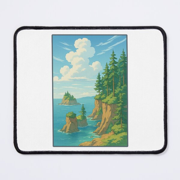 Item preview, Cape Flattery – Anime-Inspired Pacific Northwest Landscape designed and sold by Youssef-BM.