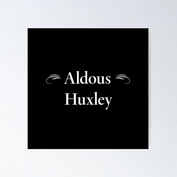 Item preview, Aldous Huxley, English Writer, Classic Literature designed and sold by CharlottePlaceArt.