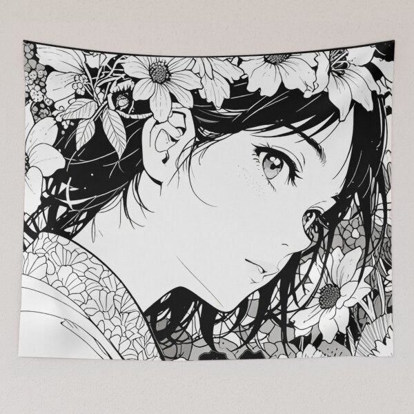 Item preview, Divine Petal - Manga Design designed and sold by MangaVersePrint.