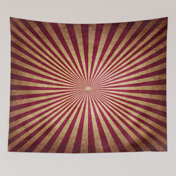 Item preview, Red and Yellow Vintage Sunburst designed and sold by Angry Swan Designs.
