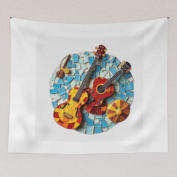 Item preview, Colorful Mosaic Musical Instruments designed and sold by sharon1210.