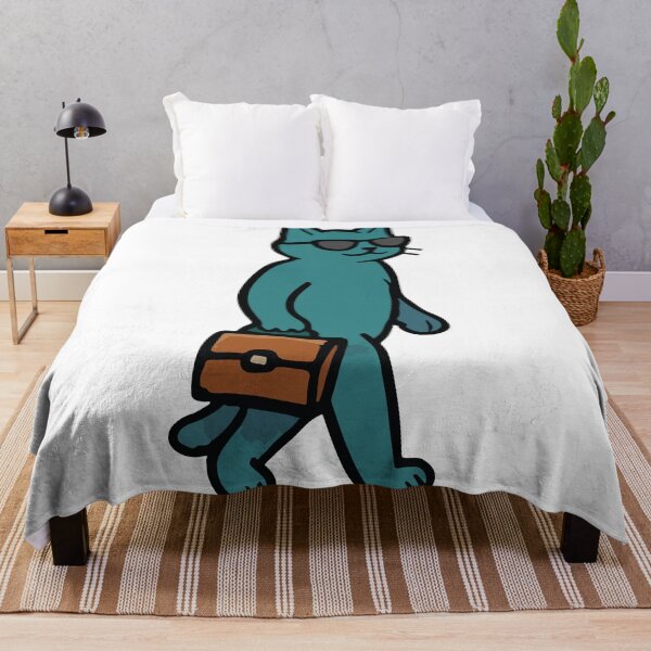 Item preview, Stylish Cat on the Go – Funky Walking Briefcase Cat Design designed and sold by DKunic.