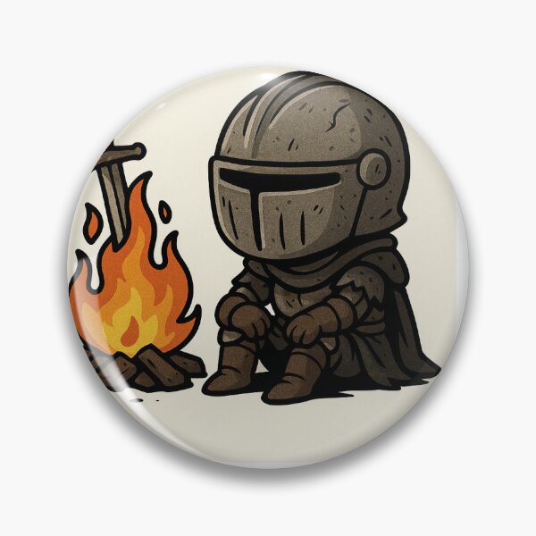 Item preview, Chibi Bonfire – Resting Knight designed and sold by D4RKNØS.