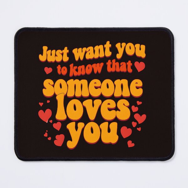 Item preview, Someone Loves You – Retro Heart Typography Love Quote Design designed and sold by WHDProduction45.