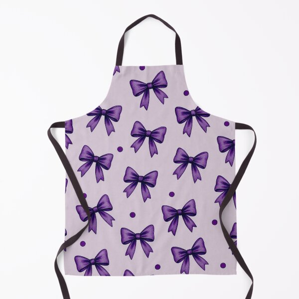 Item preview, Violet Ribbon Bows on Pastel Background – Cute Pattern designed and sold by BoklaLab.