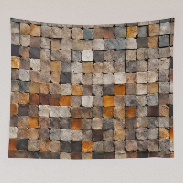 Item preview, Square Brick Stone Wall designed and sold by Angry Swan Designs.