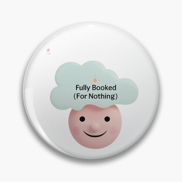 Item preview, Fully Booked (For Nothing) Funny Cloud Sticker designed and sold by TheTeeSpark.