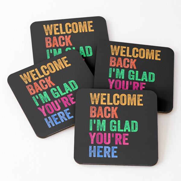 Item preview, Copy of Welcome Back I'm Glad You're Here Happy First Day Of School designed and sold by URGlden.