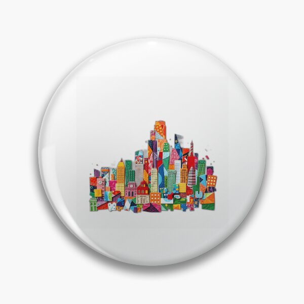 Item preview, Colorful Mosaic Cityscape designed and sold by sharon1210.