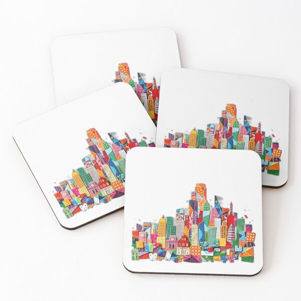 Item preview, Colorful Mosaic Cityscape designed and sold by sharon1210.