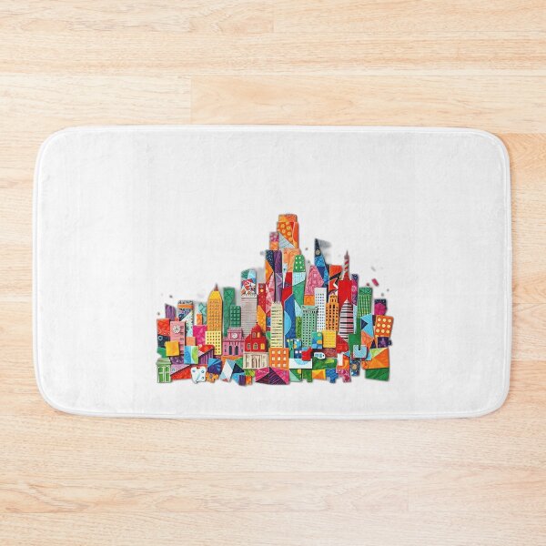 Item preview, Colorful Mosaic Cityscape designed and sold by sharon1210.