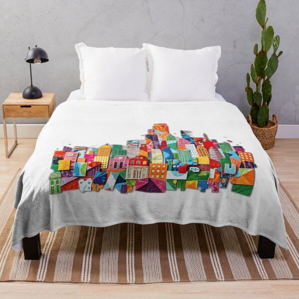 Item preview, Colorful Mosaic Cityscape designed and sold by sharon1210.