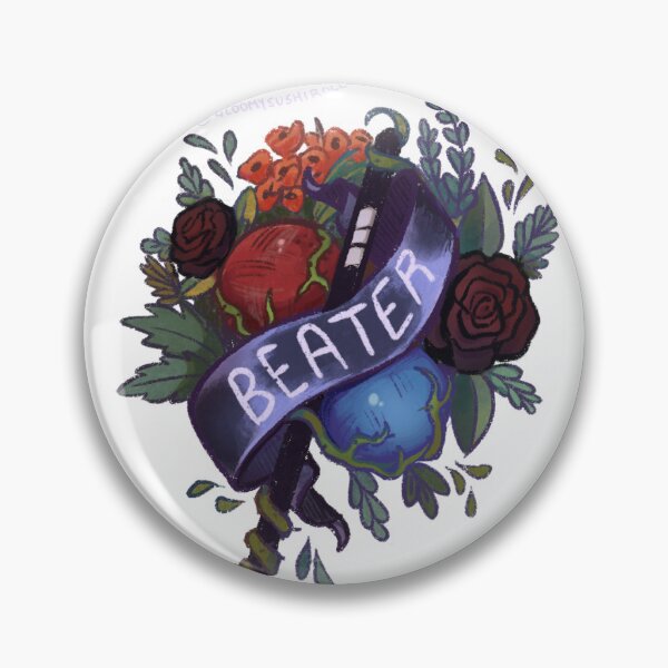 Item preview, Quadball Beater Dodgeball Sticker/Pins designed and sold by Gloomytheghost.