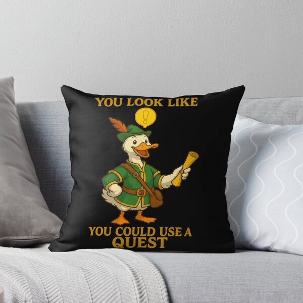 Item preview, You Look Like You Could Use a Quest Funny NPC Duck T-Shirt designed and sold by TeeTimeTreasure.