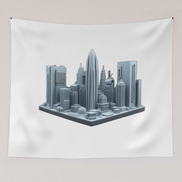 Item preview, 3D Printed Futuristic City Skyline designed and sold by sharon1210.