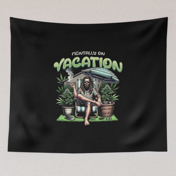Item preview, Stoner Chill Vibes Mental Vacation Weed Art designed and sold by SoulFlex.