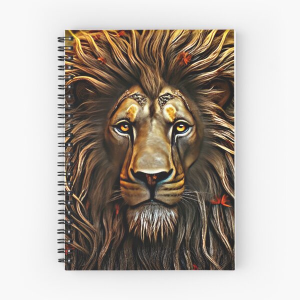 Item preview, Fantasy Lion Face In Powerful Breathtaking Golden Hues  designed and sold by DEC02.