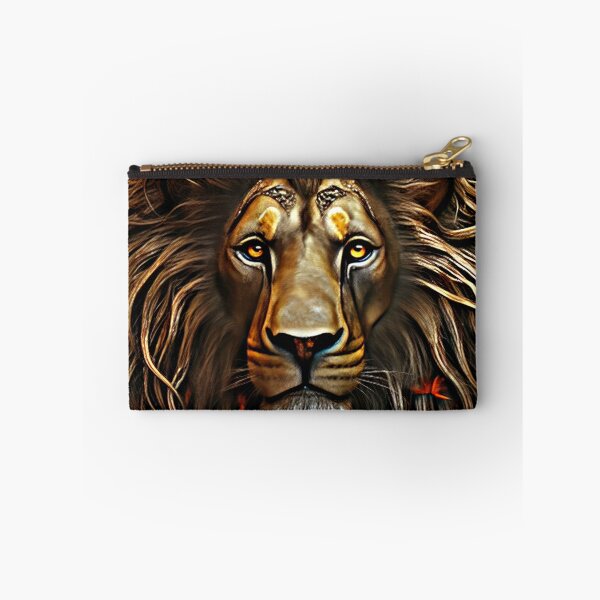 Item preview, Fantasy Lion Face In Powerful Breathtaking Golden Hues  designed and sold by DEC02.