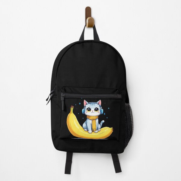 Item preview, Chill Funny Cat on a Banana designed and sold by roxysnextgenart.