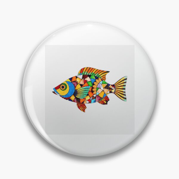 Item preview, Colorful Mosaic Fish Art designed and sold by sharon1210.