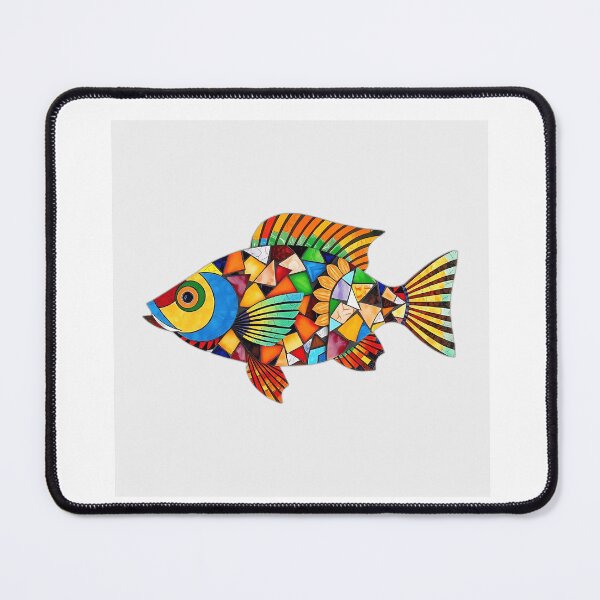 Item preview, Colorful Mosaic Fish Art designed and sold by sharon1210.
