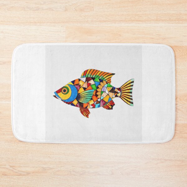 Item preview, Colorful Mosaic Fish Art designed and sold by sharon1210.