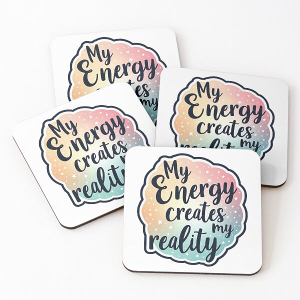 Item preview, My Energy Creates My Reality Motivational Quote designed and sold by Whimsy Works Lab.