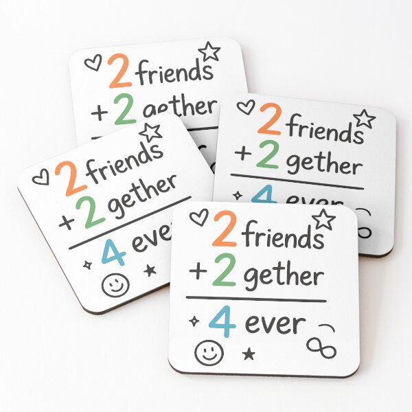 Item preview, 2gether 4ever - Cute Friendship Math designed and sold by Dezyra Clothing .