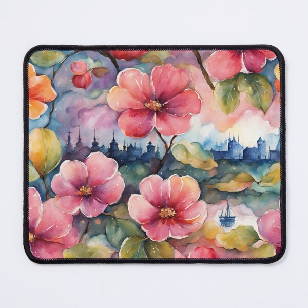 Item preview, City View Through Blossoms  designed and sold by IvaRenee.