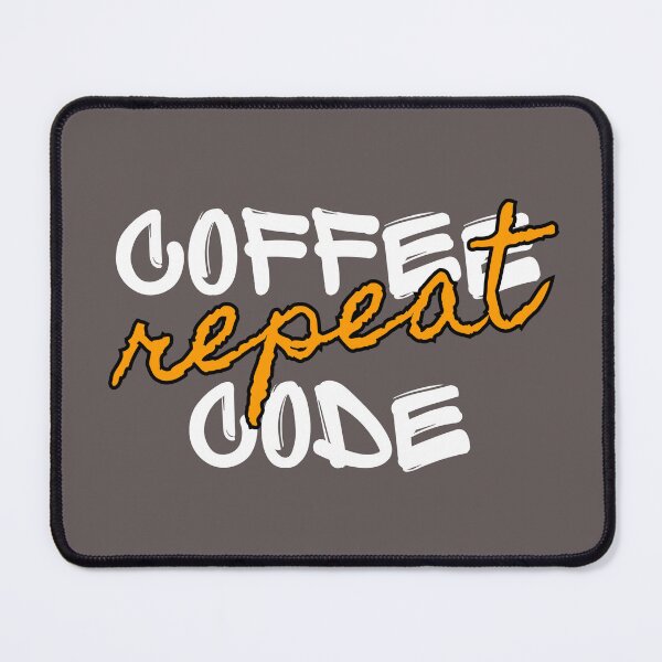 Item preview, coffee - code - repeat designed and sold by GitItOnShop.