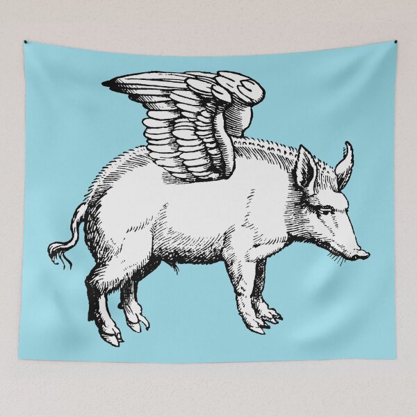Item preview, Renaissance Flying Pig designed and sold by Pixelchicken.