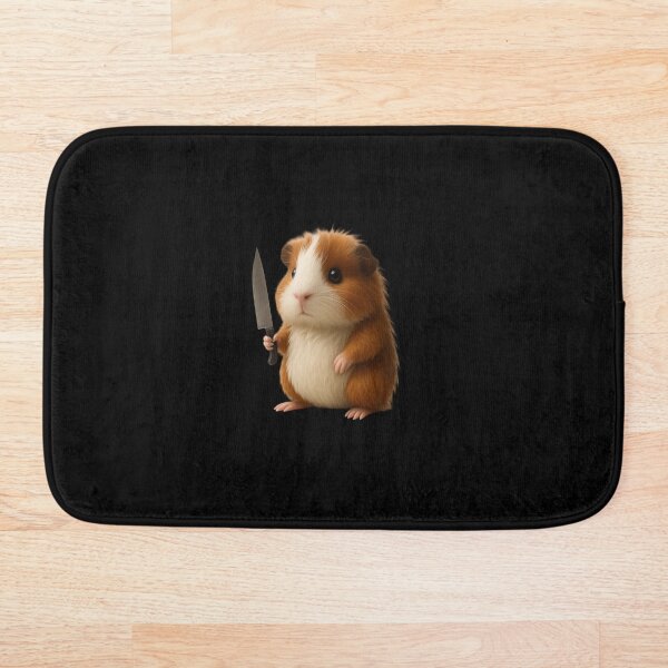Item preview, Fluffy Threat: The Knife-Wielding Guinea Pig designed and sold by ProShoper24®.