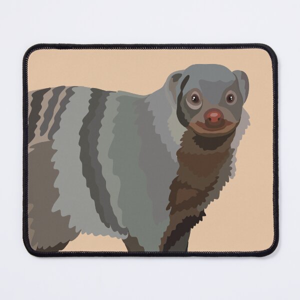 Item preview, B is for Banded Mongoose, Banded Mongoose Gifts | Wildlife Art for Animal Keepers, Zookeepers & Nature Lovers designed and sold by PrettylittlepastelUk.