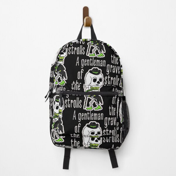 Item preview, Distinguished Skeleton Walks In Green Black White Elegance designed and sold by SplashTastic.