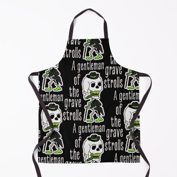 Item preview, Distinguished Skeleton Walks In Green Black White Elegance designed and sold by SplashTastic.