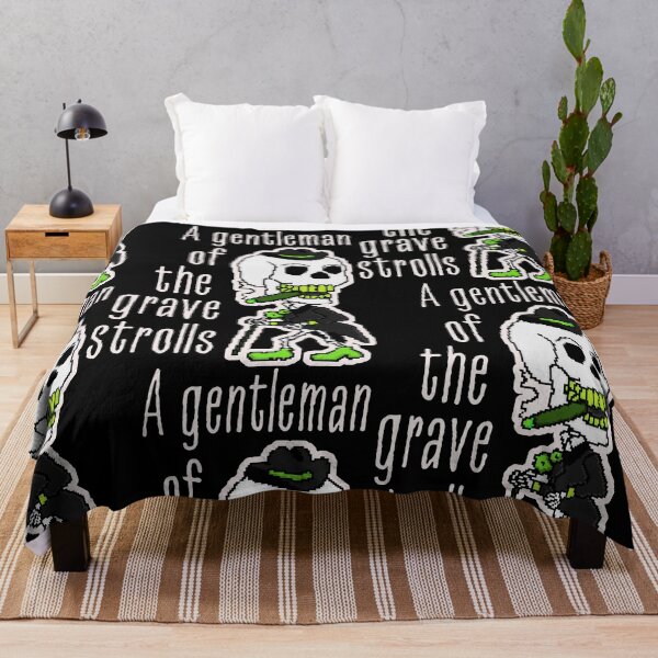 Item preview, Distinguished Skeleton Walks In Green Black White Elegance designed and sold by SplashTastic.