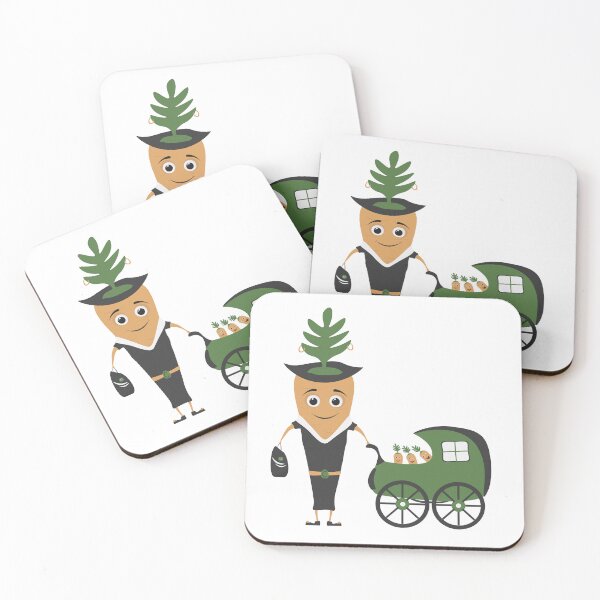 Item preview, Mother Carrot with Baby Carrots in stroller designed and sold by rymarenko.