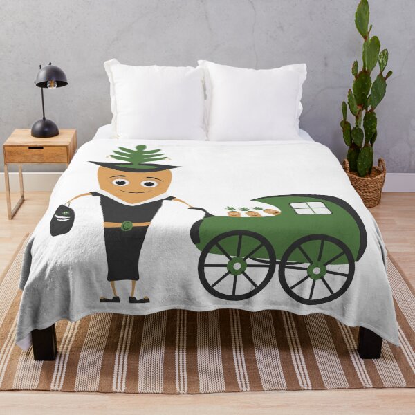 Item preview, Mother Carrot with Baby Carrots in stroller designed and sold by rymarenko.