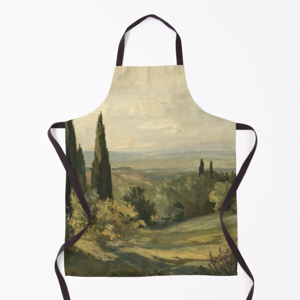 Item preview, Wildflower Hillside – French Countryside with Cypress Trees designed and sold by CARRAANN.