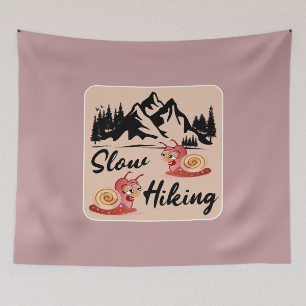 Item preview, Hiking day hiking snails designed and sold by minimalartstory.