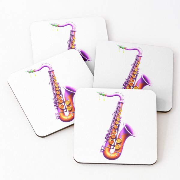 Item preview, Halloween Saxophone with Poison Slime Dripping from Glowing Purple Horn designed and sold by Mimoshi ⭐⭐⭐⭐⭐.
