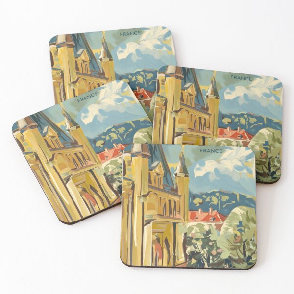 Item preview, Dijon France Travel Poster – Expressionist Cityscape Art designed and sold by CARRAANN.