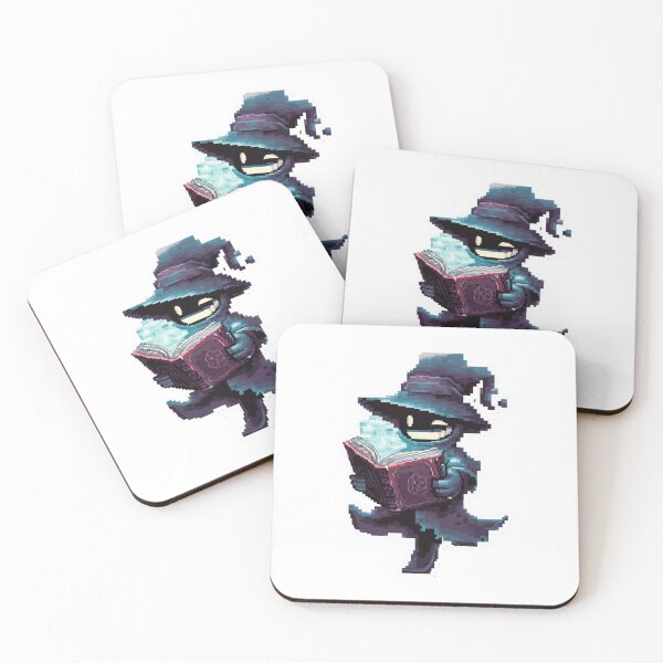 Item preview, Pixel Art Shadow Witch with Spellbook | Dark Halloween Magic Design designed and sold by BBackdesign.