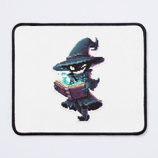 Item preview, Pixel Art Shadow Witch with Spellbook | Dark Halloween Magic Design designed and sold by BBackdesign.