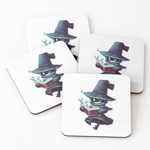 Item preview, Pixel Art Shadow Witch with Spellbook | Dark Halloween Magic Design designed and sold by BBackdesign.
