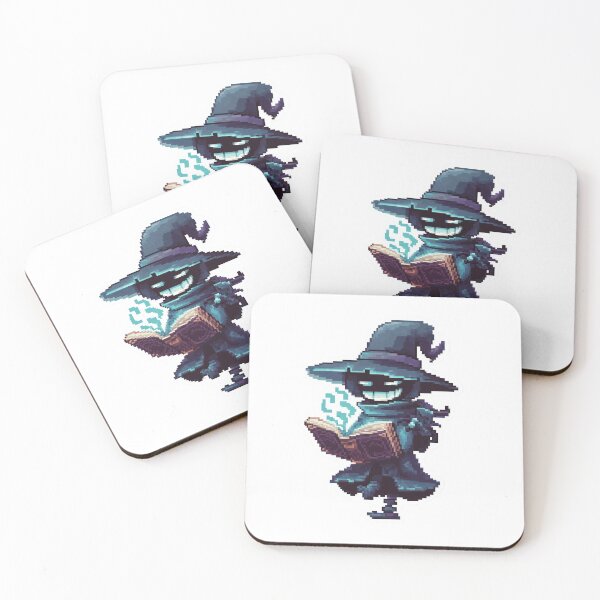 Item preview, Pixel Art Shadow Witch with Spellbook | Dark Halloween Magic Design designed and sold by BBackdesign.