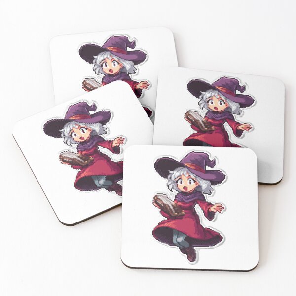 Item preview, Pixel Art Surprised Witch with Spellbook | Halloween Magic Design designed and sold by BBackdesign.